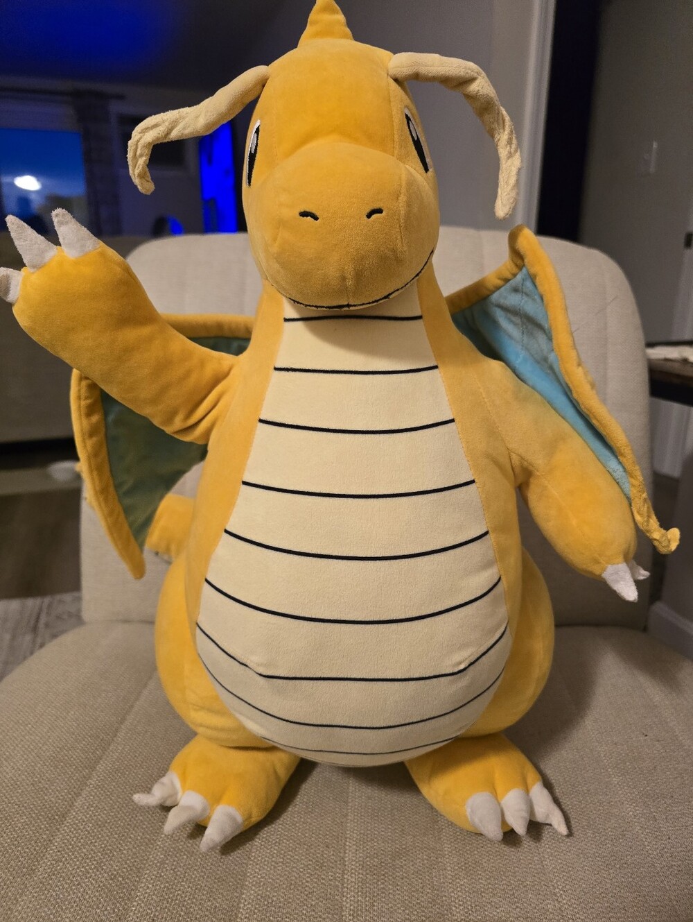 2022 Pokemon Jazwares Dragonite 24” Jumbo Plush Stuffed Animal